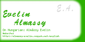 evelin almassy business card